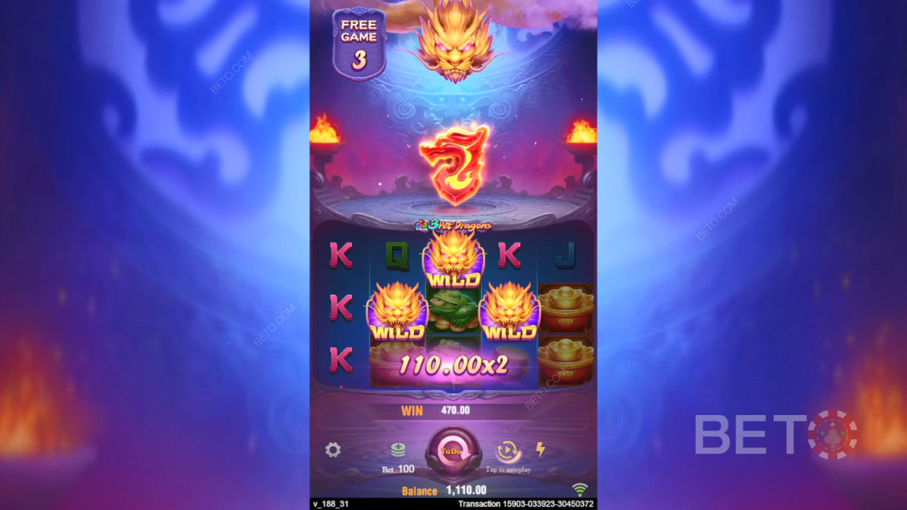 Jak hrát hru 3 Pot Dragons od TaDa Gaming