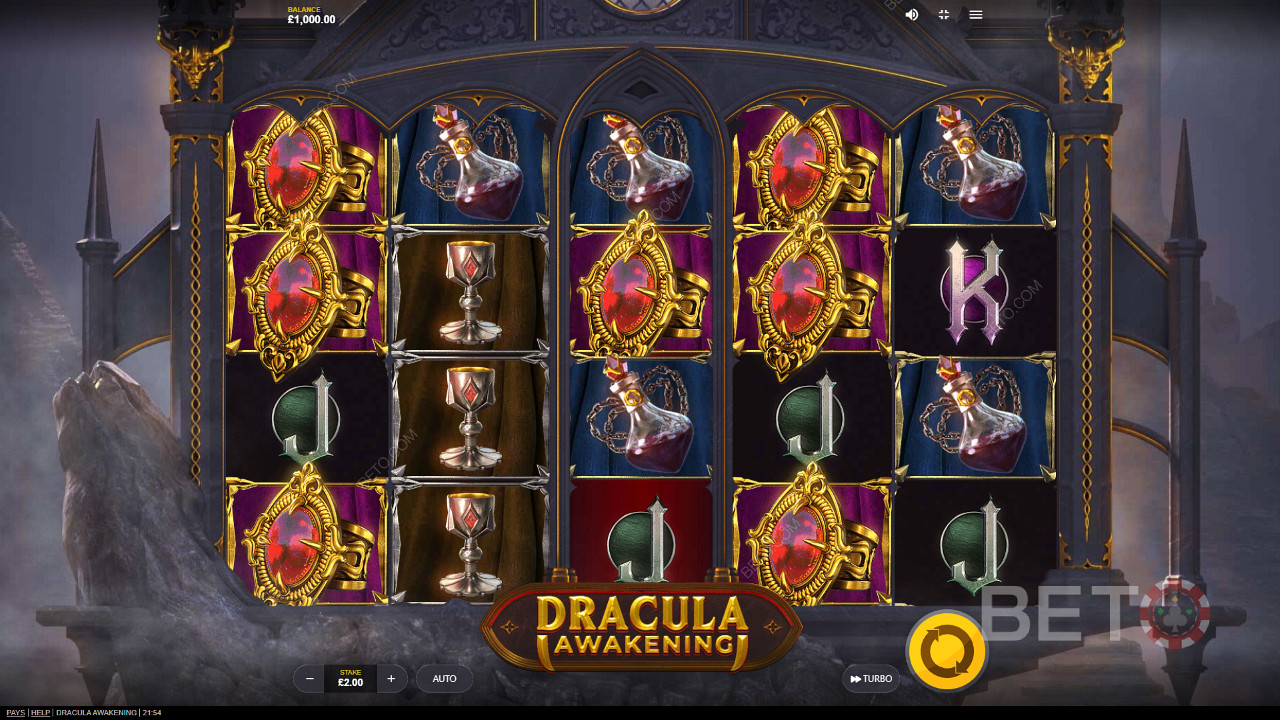 Užijte si krásné symboly a téma ve výherním automatu Dracula Awakening