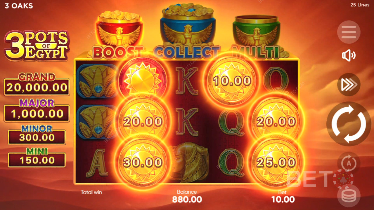 3 Pots of Egypt Recenze podle BETO Slots