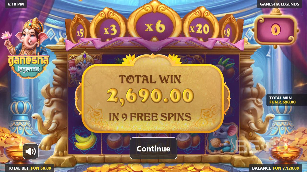Vyhrajte 5 000x svou sázku ve slotu Ganesha Legends!