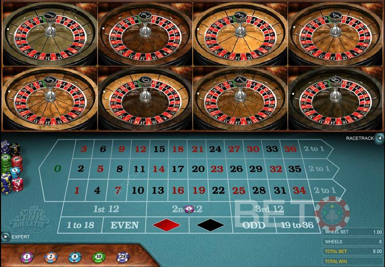 Ruleta s více koly je určena výhradně pro online kasina