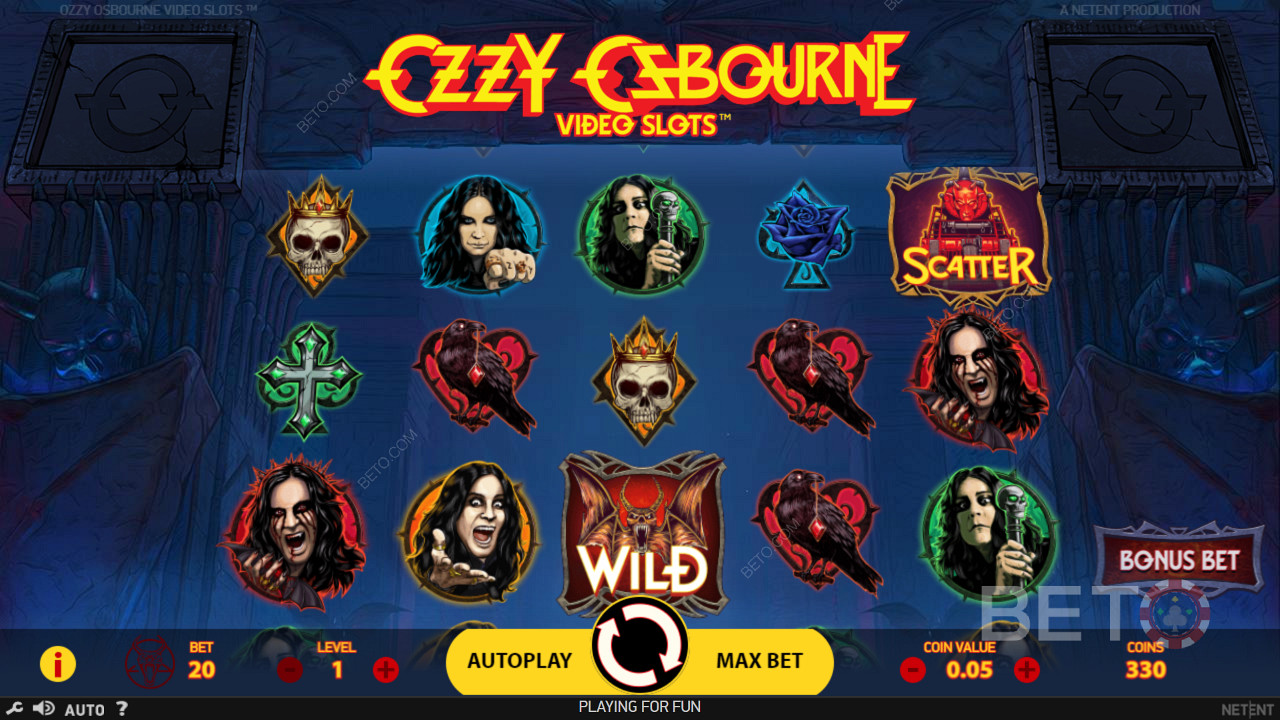 Užijte si téma zaměřené na slavného Ozzyho v online slotu Ozzy Osbourne
