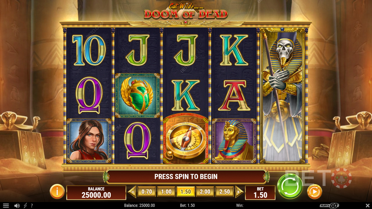 Užijte si egyptskou tematiku ve hře Cat Wilde and the Doom of Dead online slot