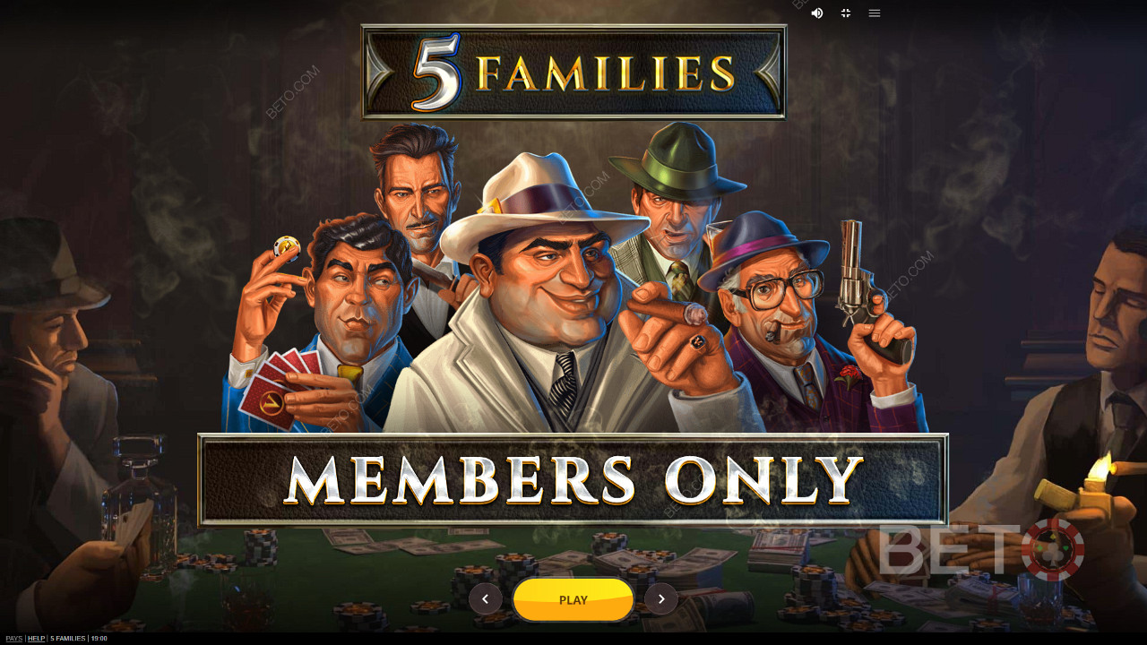 Zahrajte si poker s gangstery v online slotu 5 Families