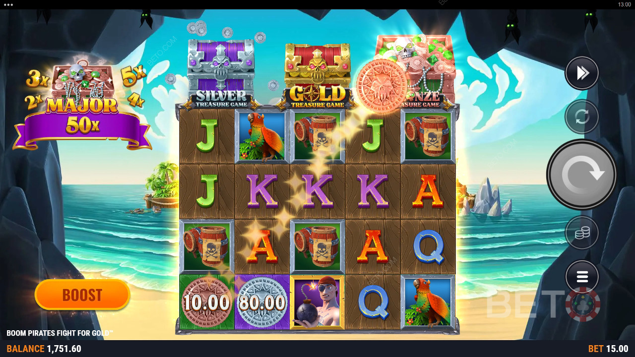 Boom Pirates Fight For Gold Hrát Zdarma