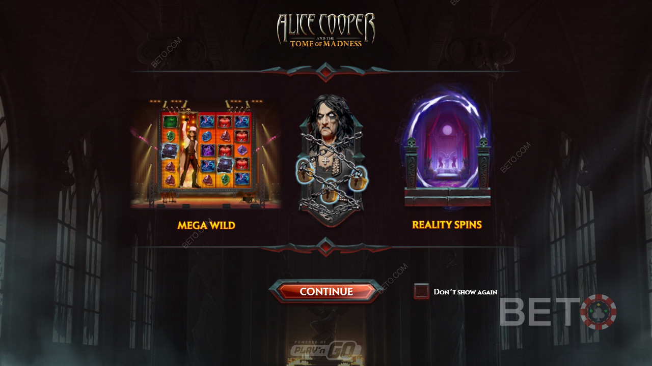 Užijte si Mega Wilds a Free Spins ve slotu Alice Cooper and the Tome of Madness