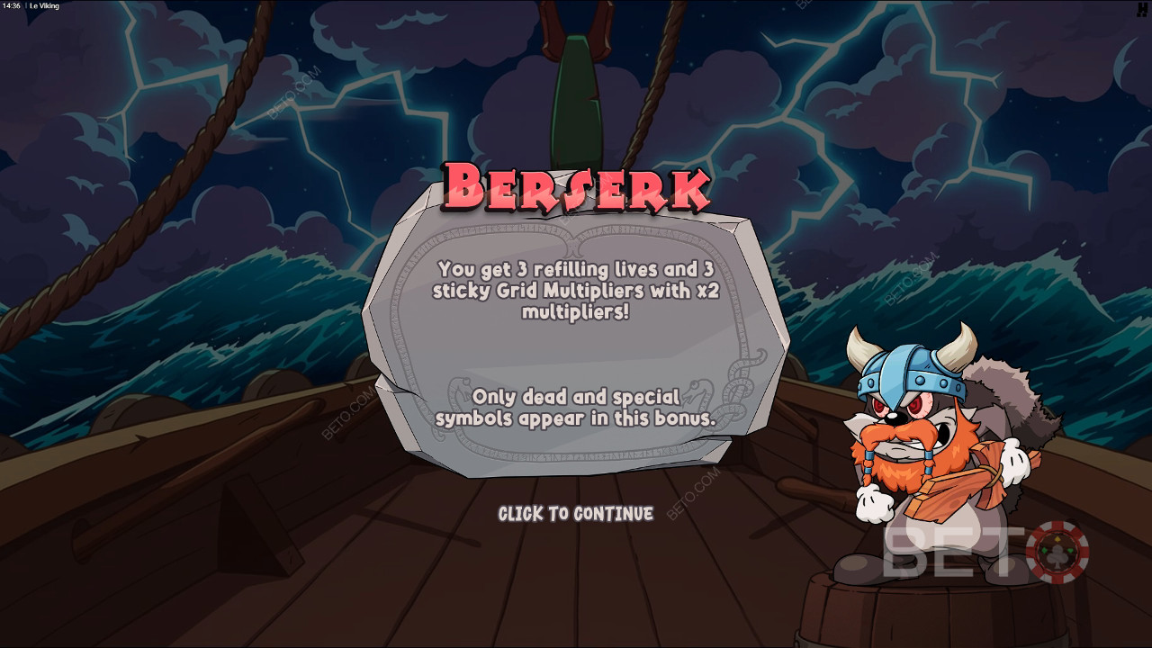 Vysvětlení bonusových funkcí v Le Viking od Hacksaw Gaming
