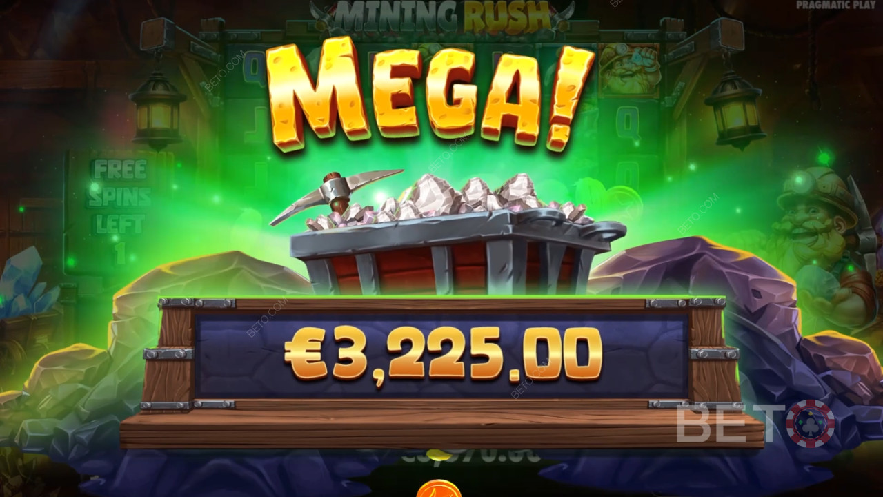 Vyhrajte 10 000x svou sázku ve hře Mining Rush Slot Online!