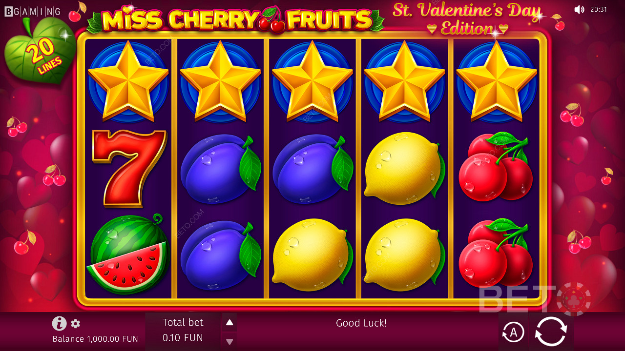 Hybridní herní design ve hře Miss Cherry Fruits
