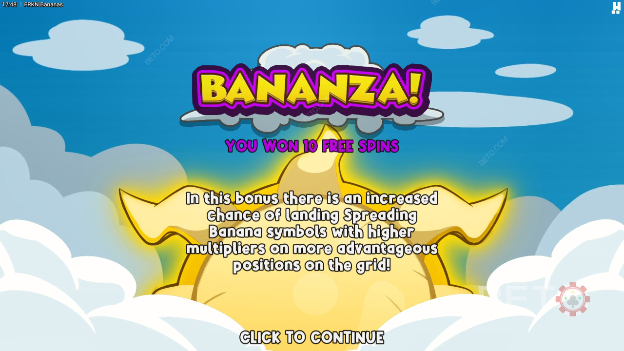 Vysvětlení bonusových funkcí ve FRKN Bananas od Hacksaw Gaming