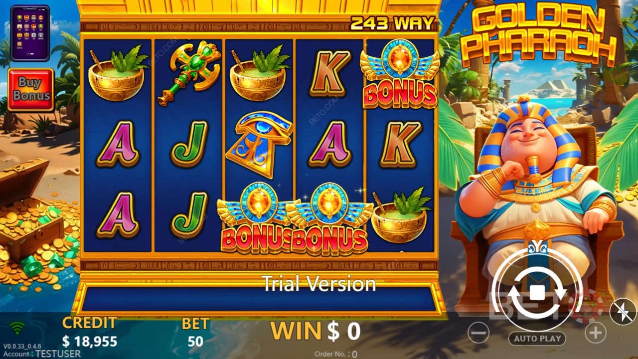 Golden Pharaoh Recenze podle BETO Slots