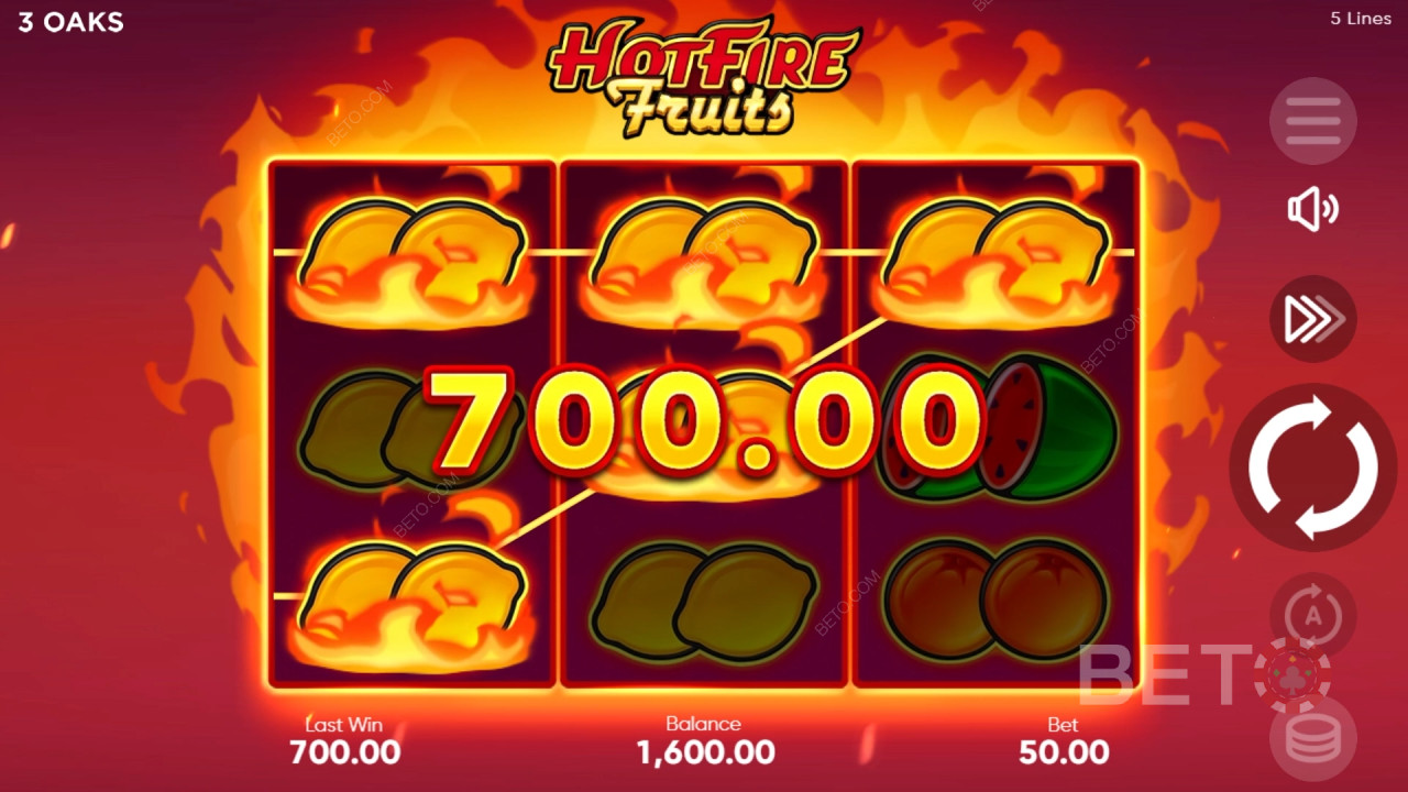 Hot Fire Fruits Recenze podle BETO Slots