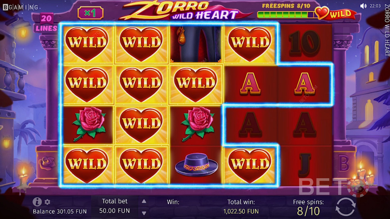 Divoká srdce na mřížce Zorro Wild Heart