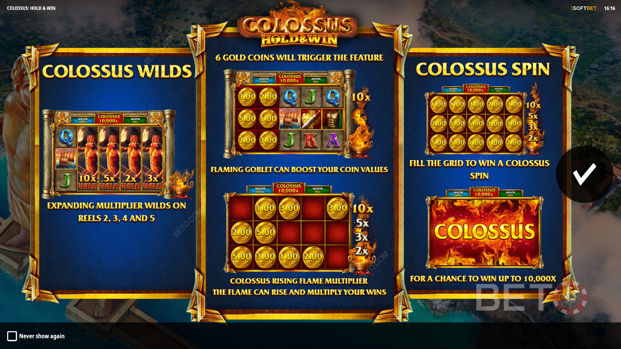 Užijte si Colossus Wilds, Respins a jackpoty ve slotu Colossus: Hold and Win