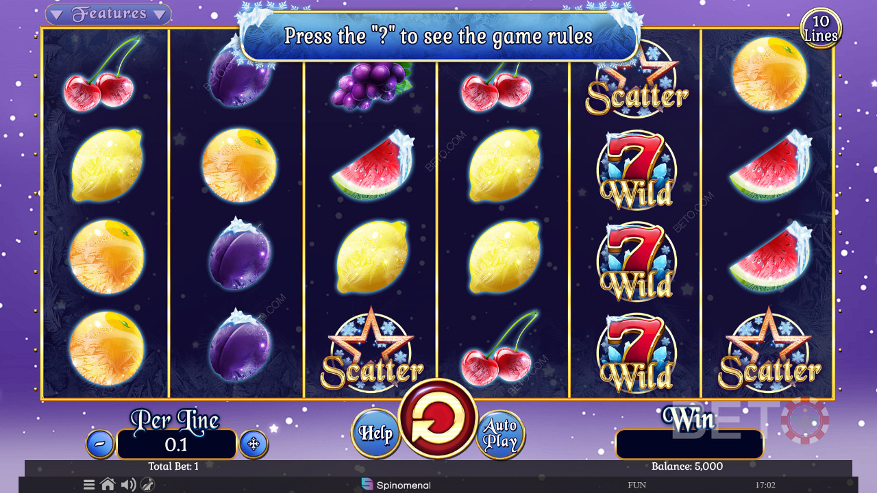 Fruits On Ice Collection 10 Lines Hrát Zdarma