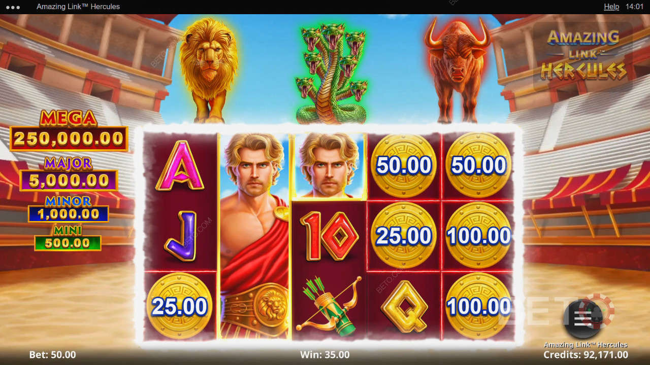 Amazing Link Hercules Recenze podle BETO Slots