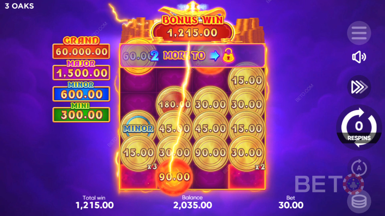 Vysvětlení bonusových funkcí ve hře Coin Lamp od 3 Oaks Gaming