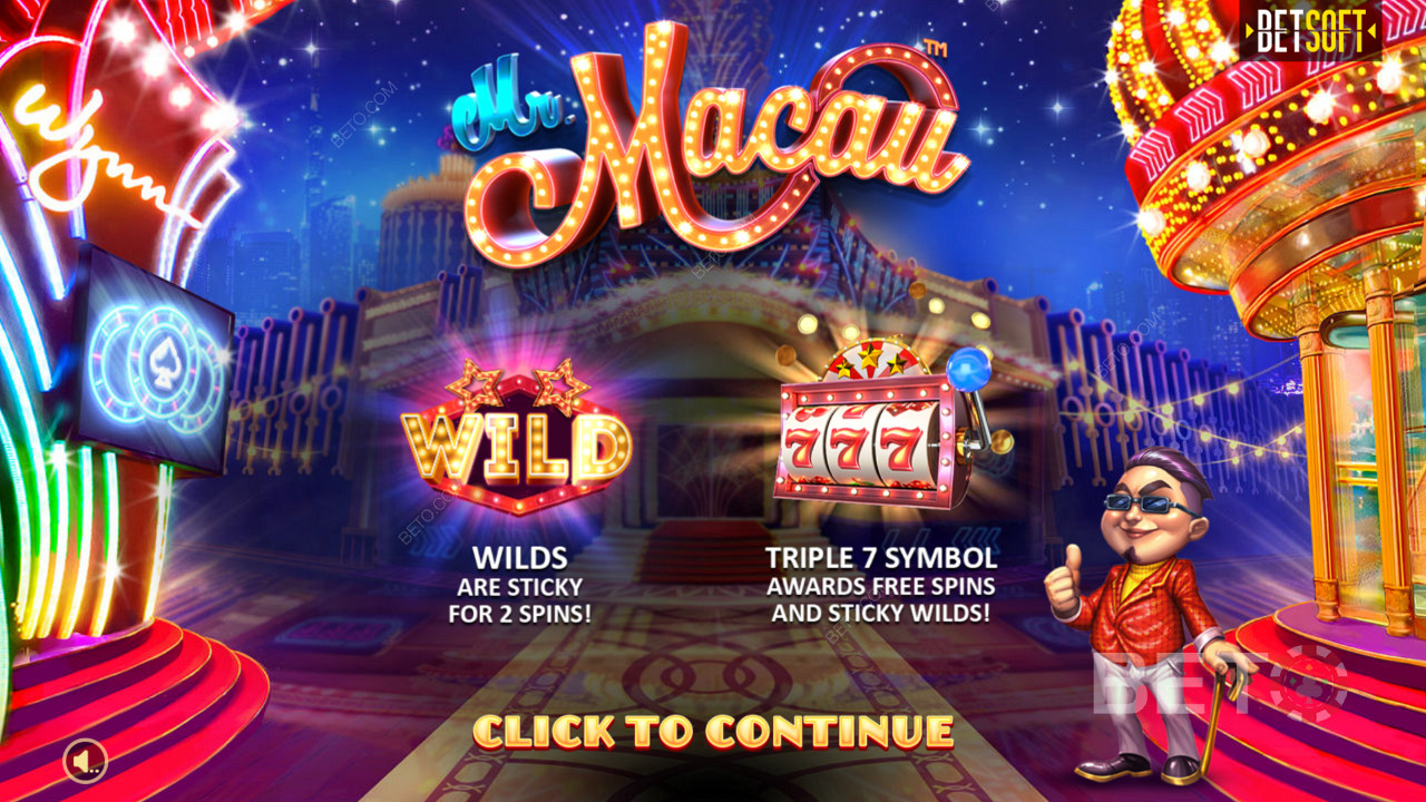 Užijte si jedny z nejsilnějších funkcí v online hazardních hrách ve slotu Mr Macau.