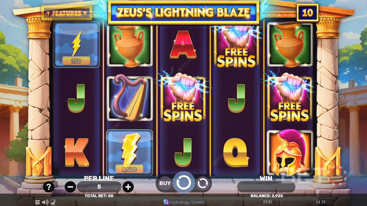 Zeus's Lightning Blaze Hrát Zdarma