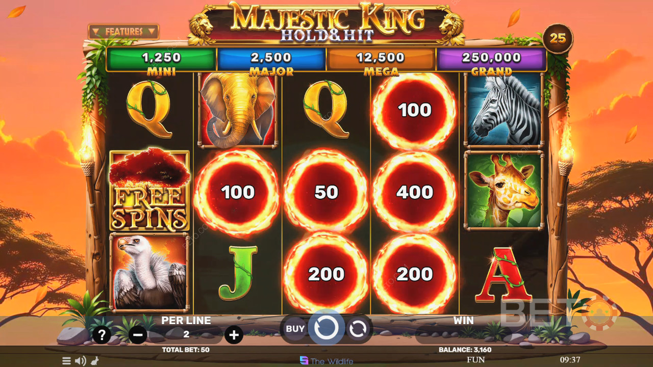 Majestic King - Hold & Hit Recenze podle BETO Slots