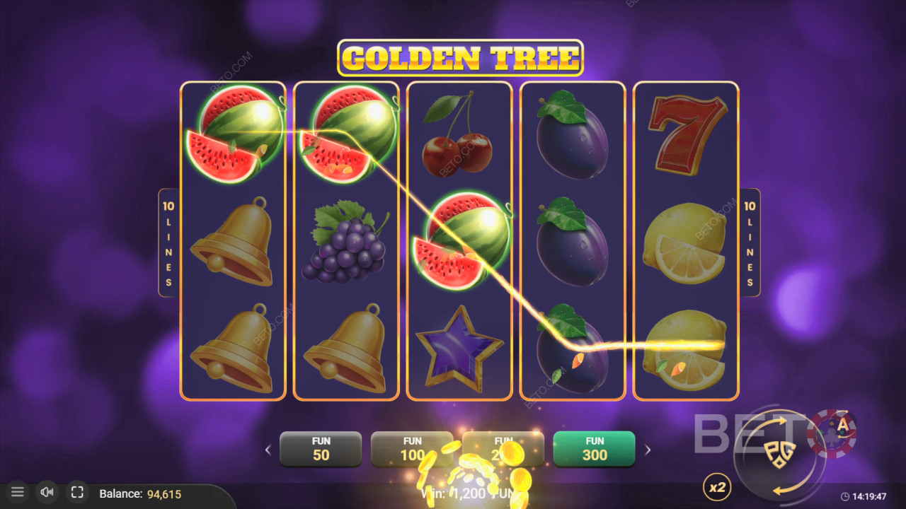 Vysvětlení bonusových funkcí ve hře Golden Tree od Pascal Gaming