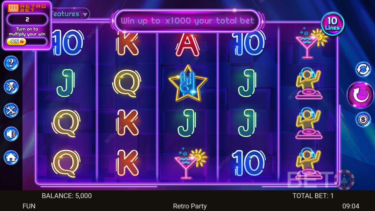Retro Party Recenze podle BETO Slots