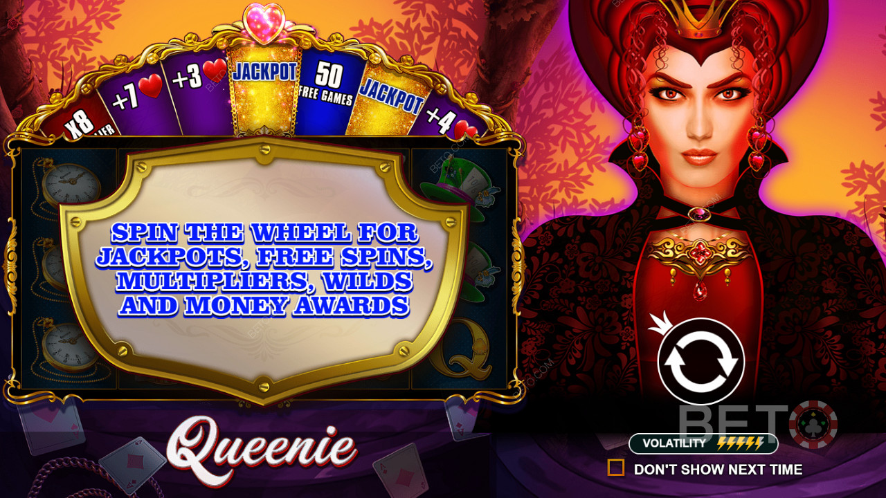 Náhodně můžete spustit bonusovou hru Wheel a vyhrát zajímavé bonusy a peněžní výhry.