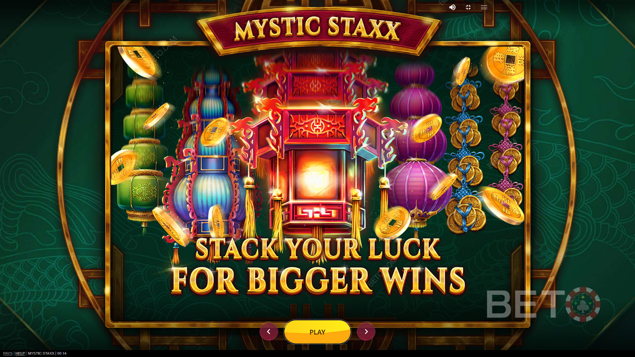 Užijte si Expanding Stacks a vyhrajte až 2 000násobek svého vkladu ve hře Mystic Staxx.