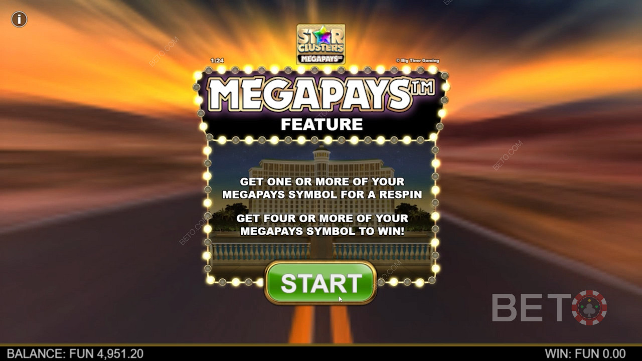 Vyhrajte jackpoty prostřednictvím funkce Megapays ve slotu Star Clusters Megapays