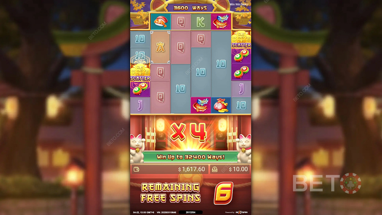 Vysvětlení bonusových funkcí ve hře Win Win Neko od Nextspin