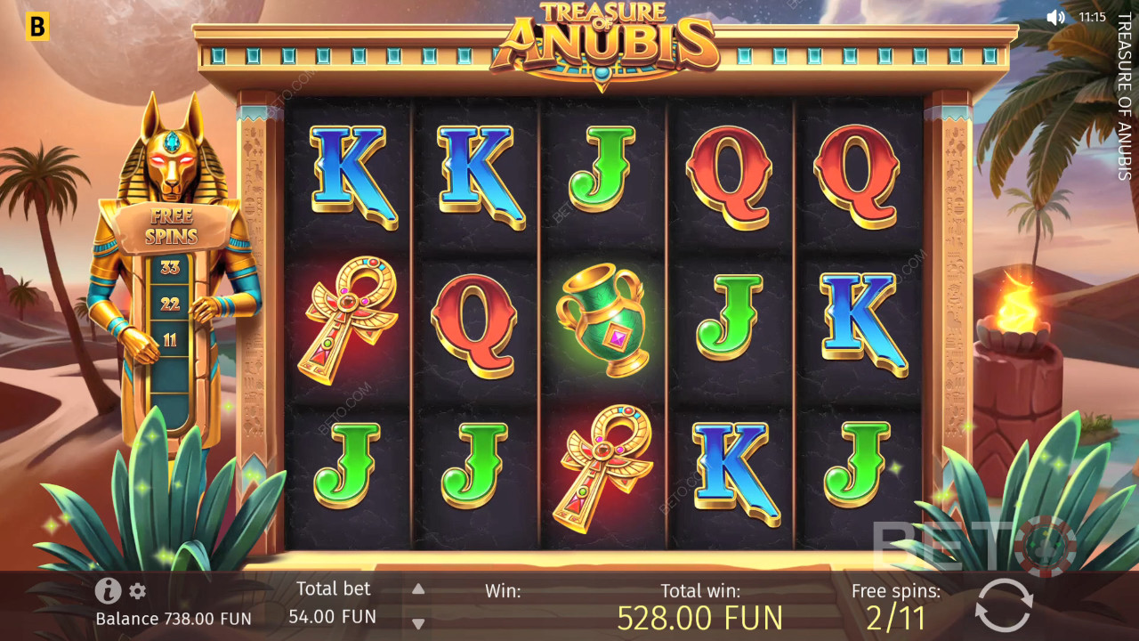 Jak hrát hru Anubisův poklad od společnosti BGaming