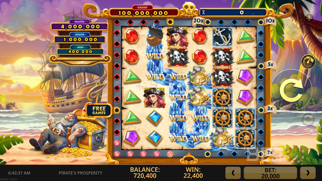 Pirate's Prosperity Wild Train Hrát Zdarma