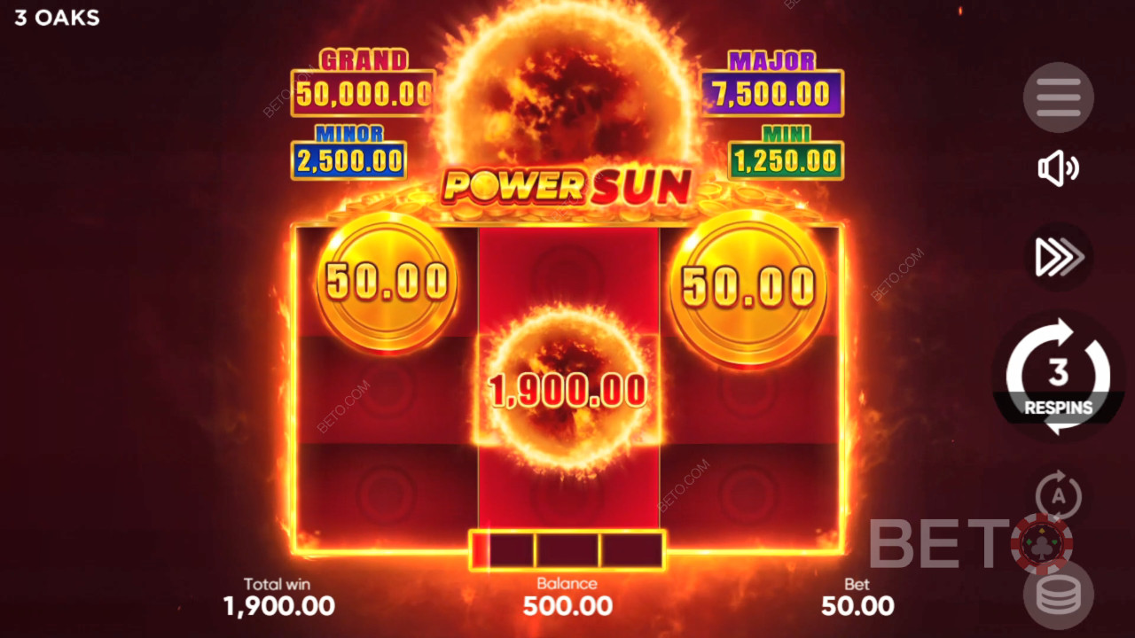 Jak hrát hru Power Sun od společnosti 3 Oaks Gaming