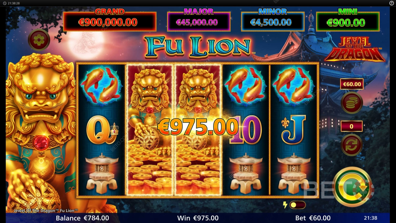 Jewel of the Dragon Fu Lion Recenze podle BETO Slots