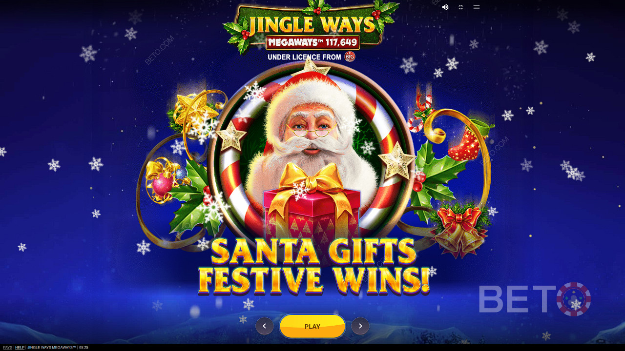 Nalaďte se na správnou vánoční atmosféru a užijte si Vánoce a dostávejte dárky ve slotu Jingle Way Megaways.