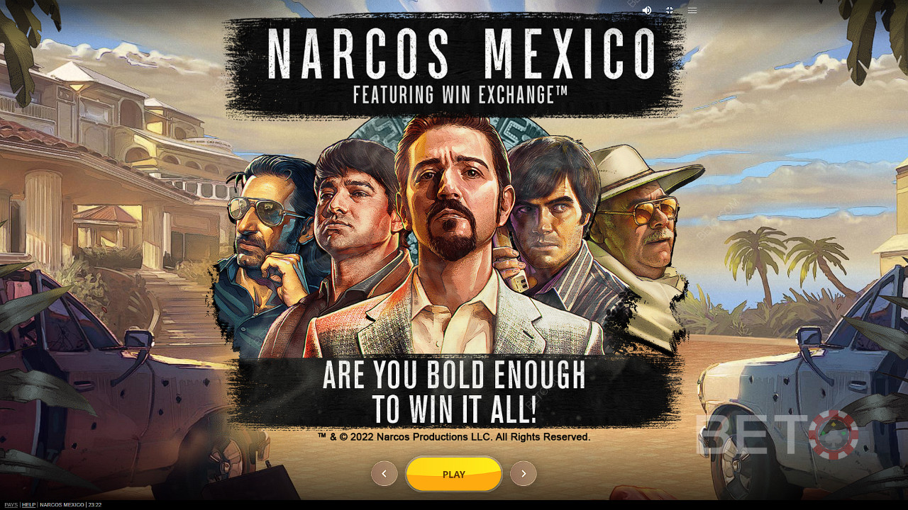 Vstupte dosvěta Narcos Mexico a užijte si obrovské výhry