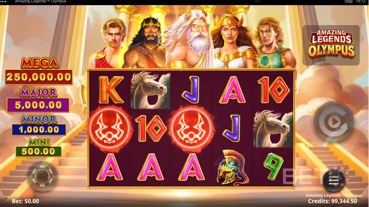 Úžasné legendy Olympus Recenze podle BETO Slots