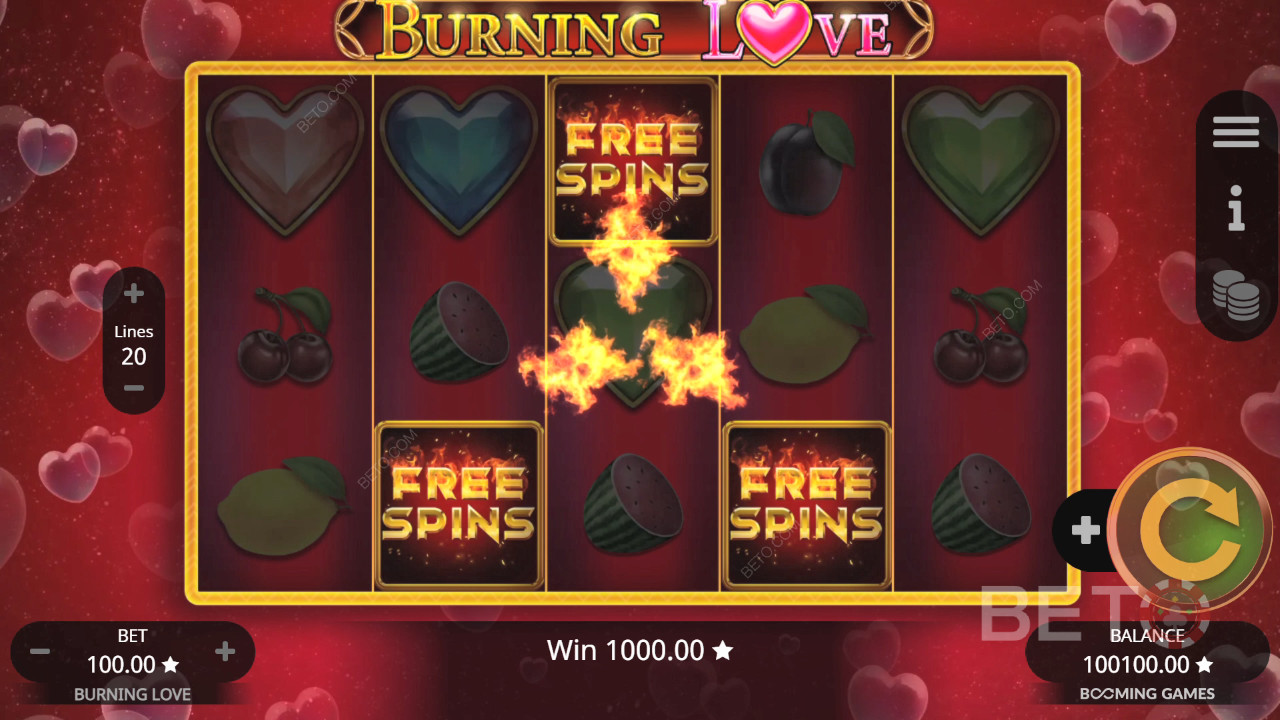 Burning Love Recenze podle BETO Slots