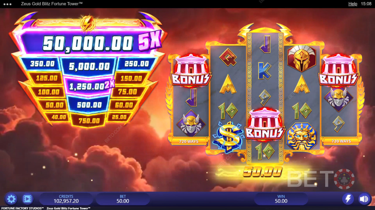 Zeus Gold Blitz Fortune Tower Hrát Zdarma