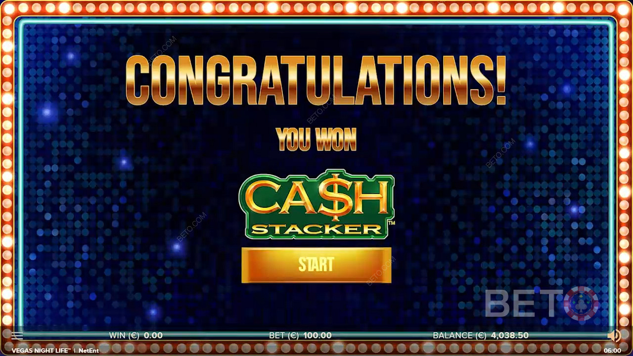 Nejzajímavějším prvkem této kasinové hry je Cash Stacker.