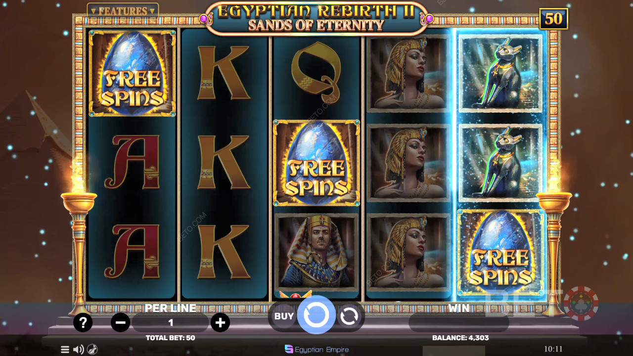 Egyptian Rebirth 2 - Sands of Eternity Recenze podle BETO Slots