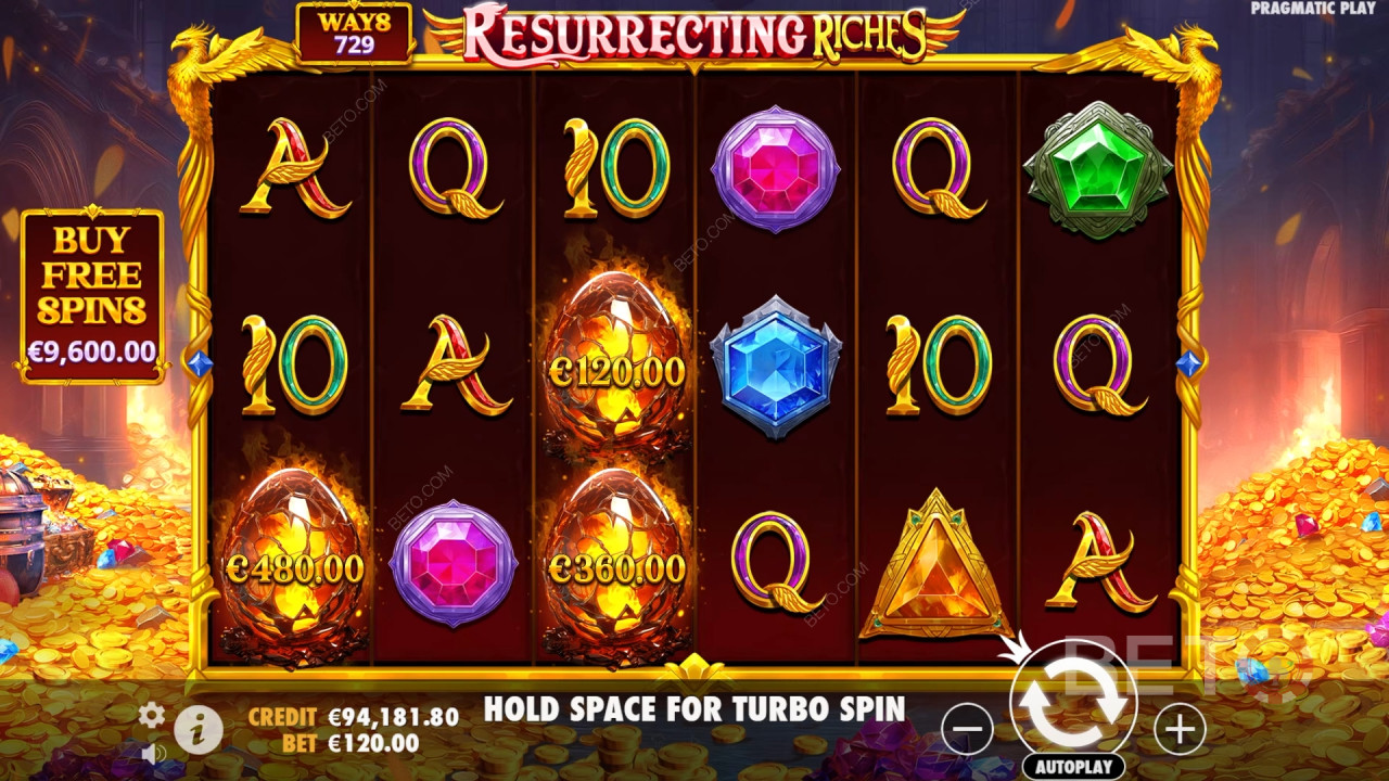 Vyhrajte 4 000x svou sázku ve slotu Resurrecting Riches!