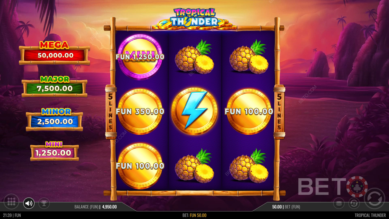 Tropical Thunder Recenze podle BETO Slots
