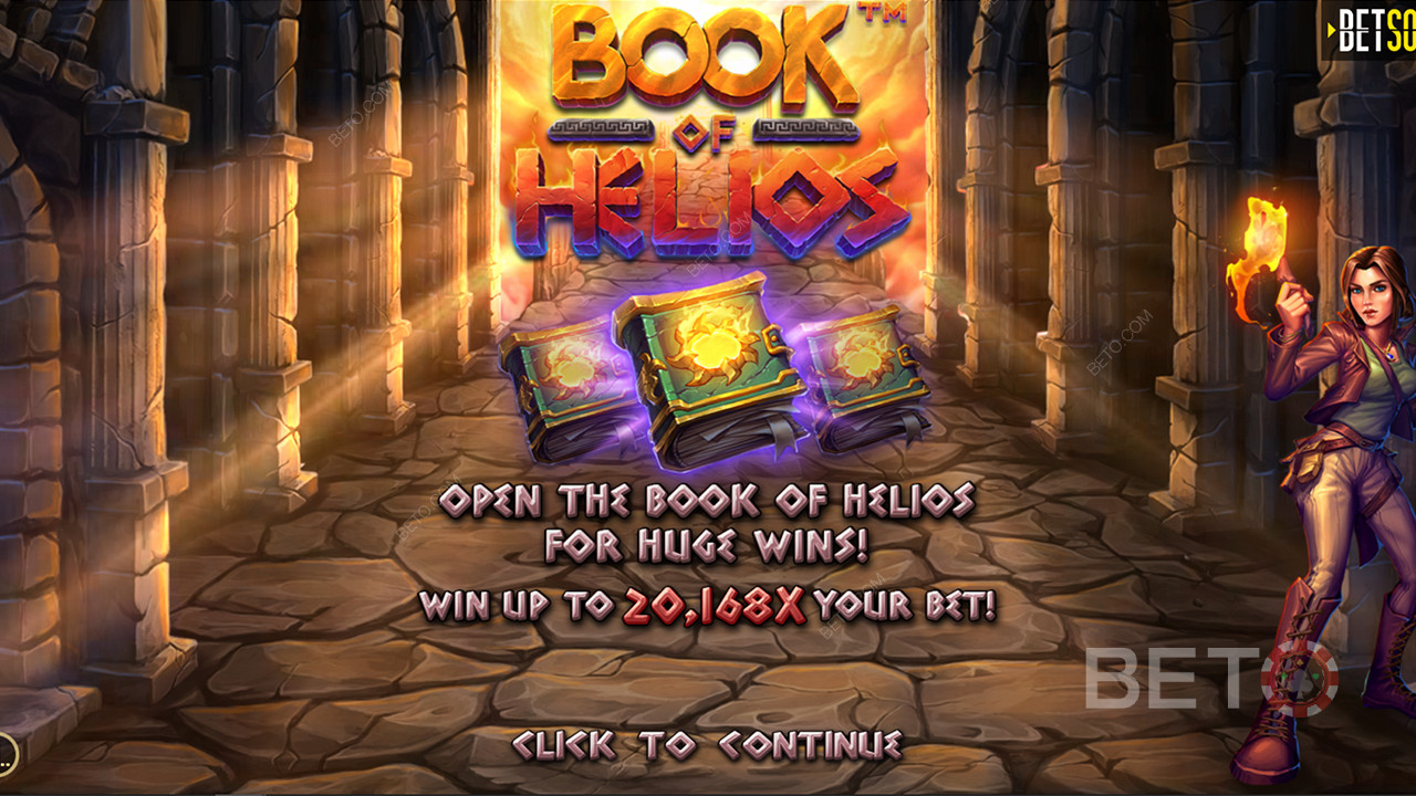 Vyhrajte ve slotu Book of Helios více než 20 000násobek svého vkladu.