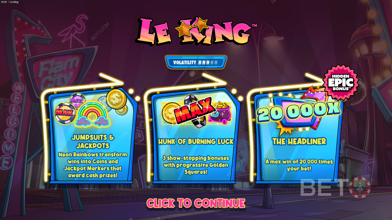 Vyhrajte 20 000x svou sázku v online automatu Le King!