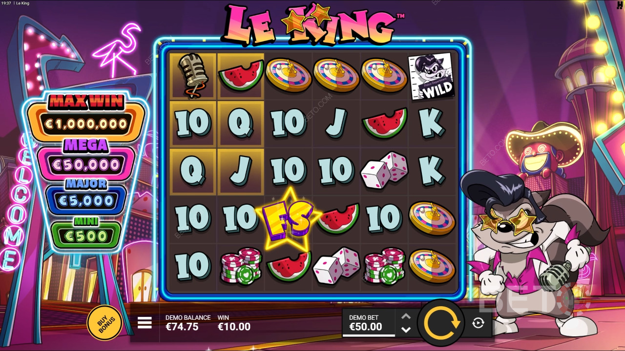 Téma a design: Noční život ve Vegas Extravaganza