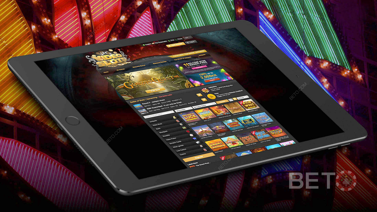 Mobilní kasino VideoSlot - tablety, smartphony