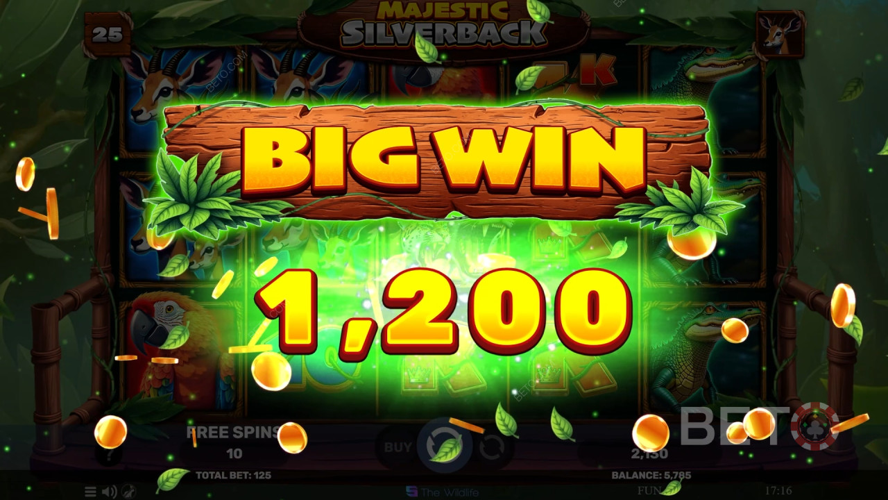 Vyhrajte 500x svou sázku v Majestic Silverback Slot Online!