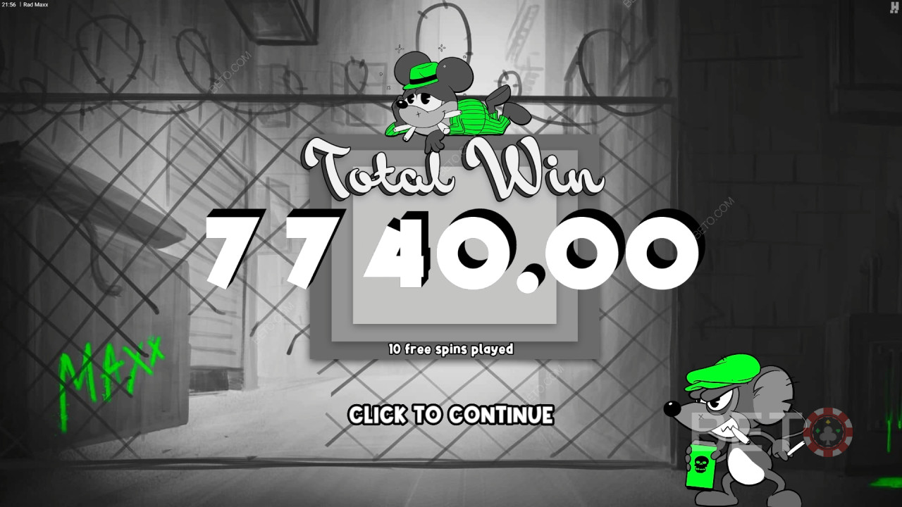 Vyhrajte 12 500x svou sázku v online slotu Rad Maxx!