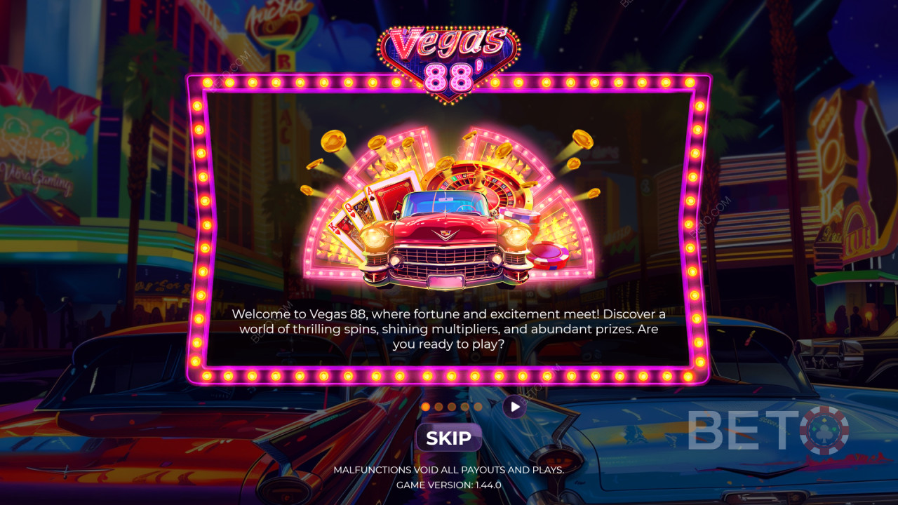 Téma a design: Neon Vegas Vibe